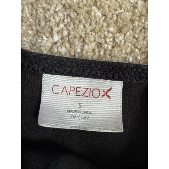 Capezio Women’s Small Black Leotard Short Sleeve Classic Dance Ballet Gymnastics - Picture 2 of 2